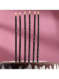 Набор свечей в торт, 6 штук 