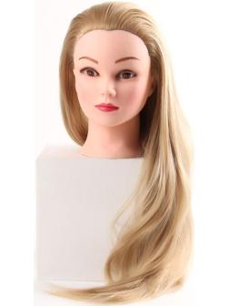 Голова учебная, искусственный волос, 55-60 см, без штатива, цвет блонд