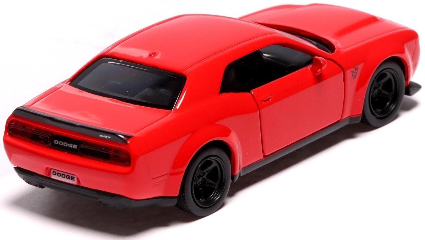 Машина металлическая DODGE CHALLENGER SRT DEMON, 1:32, инерция, цвет красный