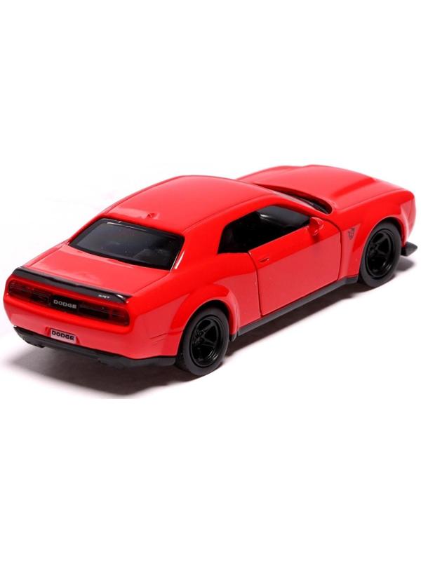 Машина металлическая DODGE CHALLENGER SRT DEMON, 1:32, инерция, цвет красный