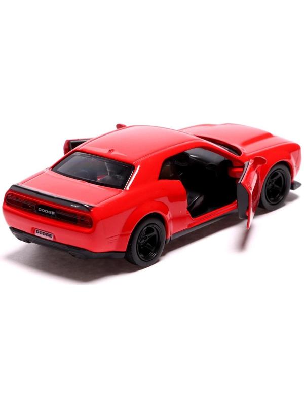 Машина металлическая DODGE CHALLENGER SRT DEMON, 1:32, инерция, цвет красный