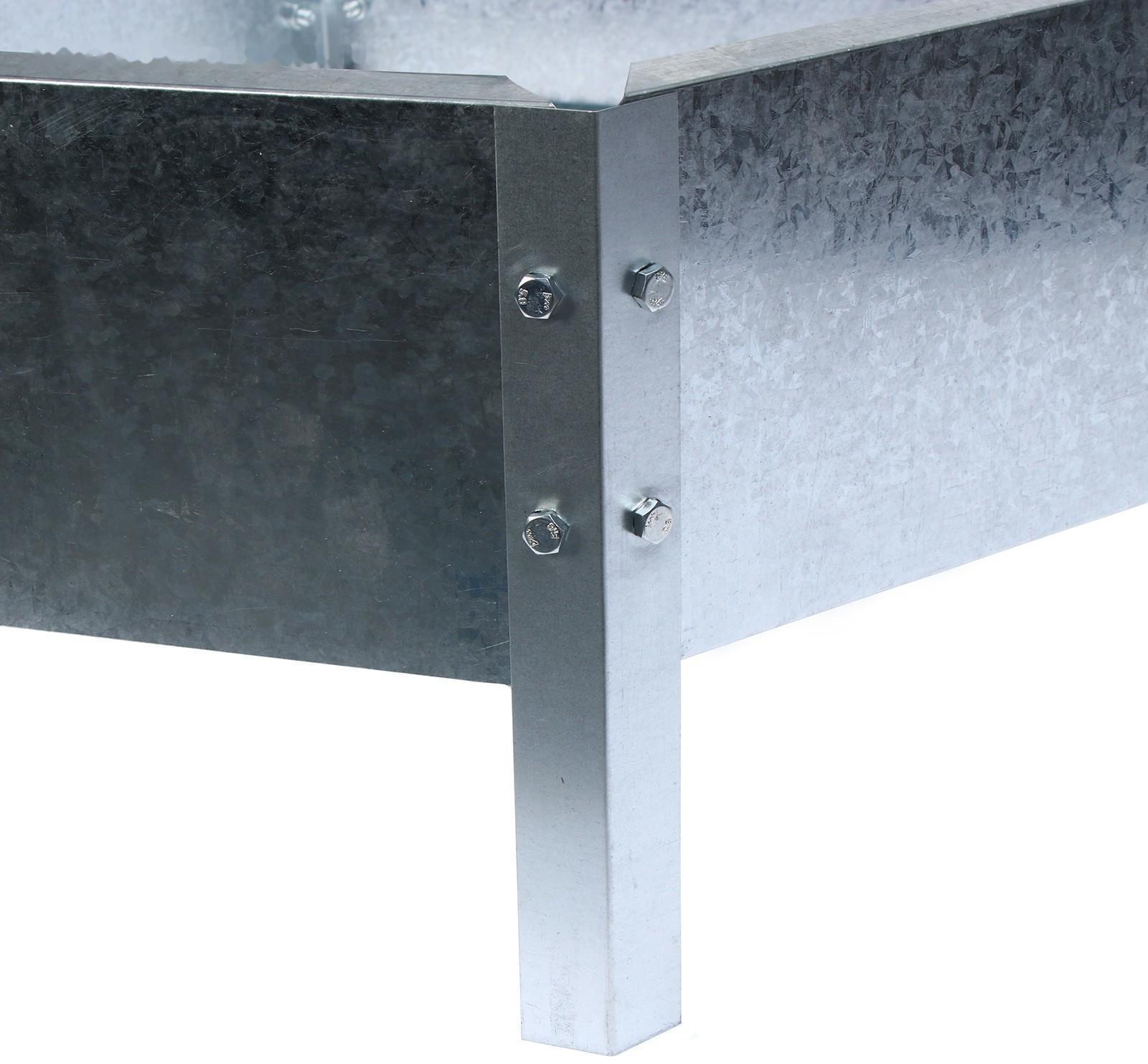 Клумба оцинкованная, d = 60 см, h = 15 см, серая, Greengo