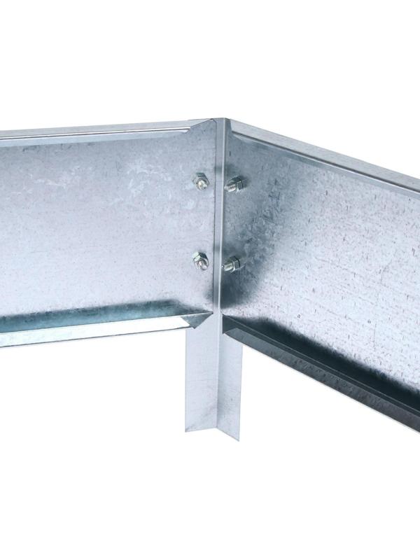 Клумба оцинкованная, d = 60 см, h = 15 см, серая, Greengo