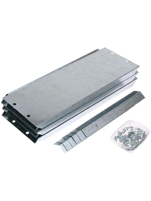 Клумба оцинкованная, d = 80 см, h = 15 см, серая, Greengo