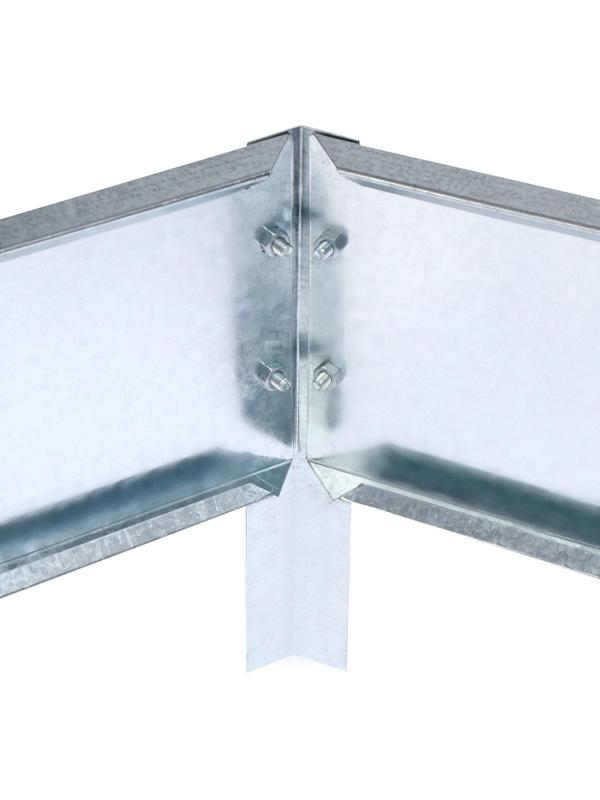 Клумба оцинкованная, d = 80 см, h = 15 см, серая, Greengo