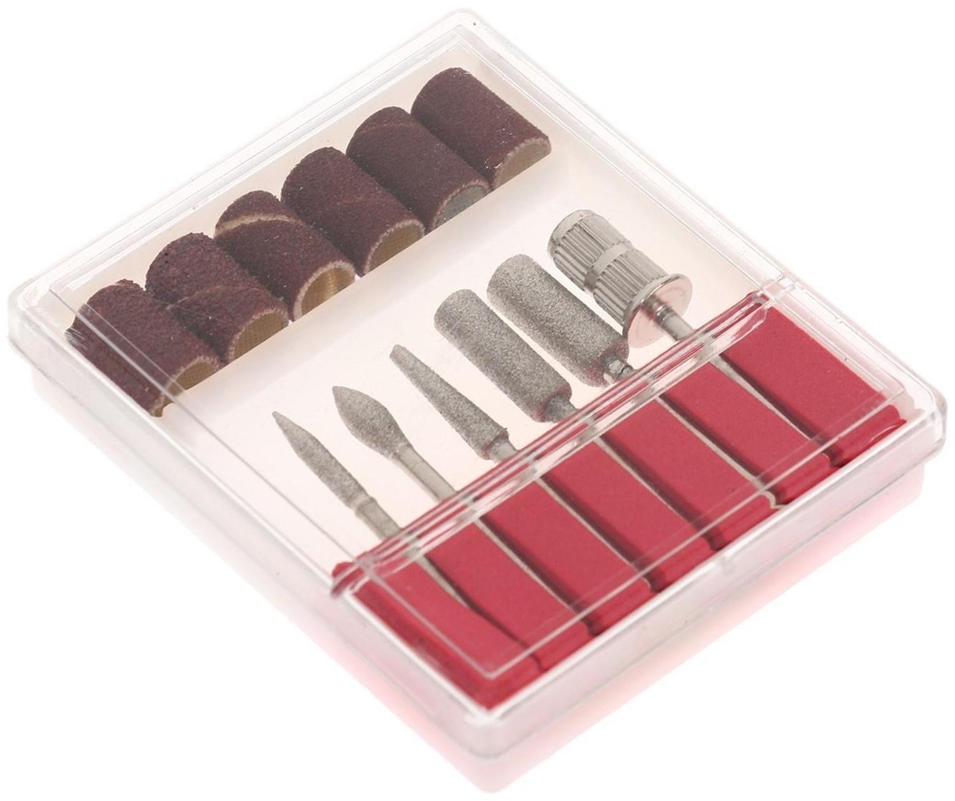 Аппарат для маникюра LuazON LMH-03, 6 насадок, 35 Вт, до 30000 об/мин, бело-чёрная