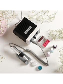 Аппарат для маникюра LuazON LMH-03, 6 насадок, 35 Вт, до 30000 об/мин, бело-чёрная