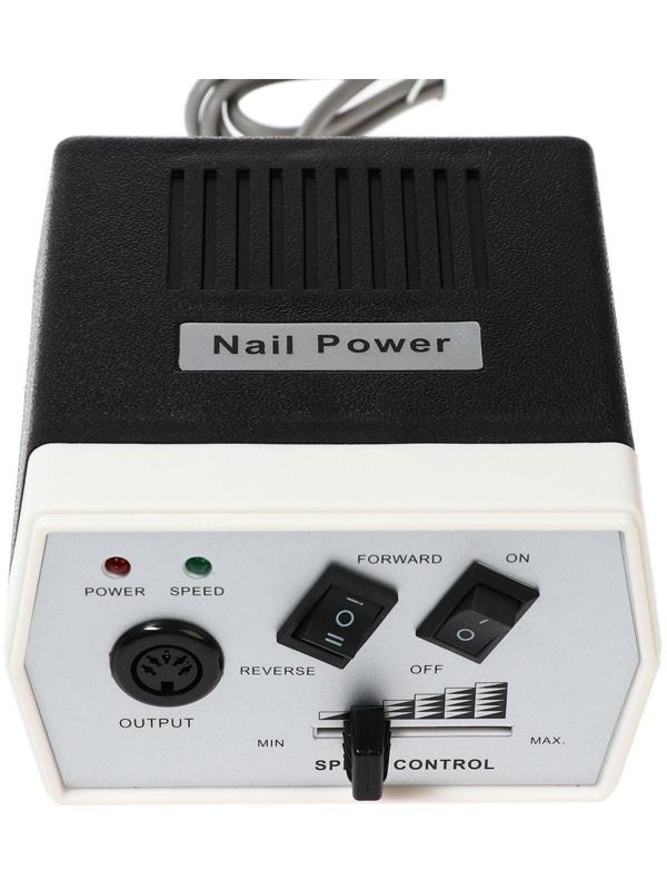 Аппарат для маникюра LuazON LMH-03, 6 насадок, 35 Вт, до 30000 об/мин, бело-чёрная