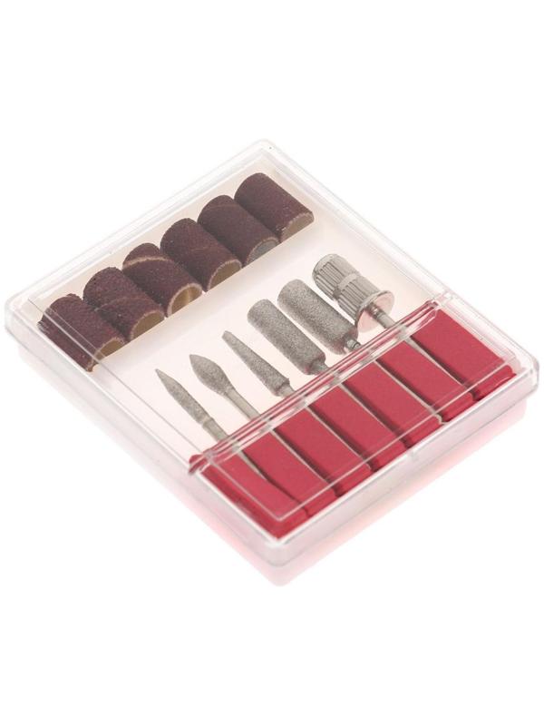 Аппарат для маникюра LuazON LMH-03, 6 насадок, 35 Вт, до 30000 об/мин, бело-чёрная