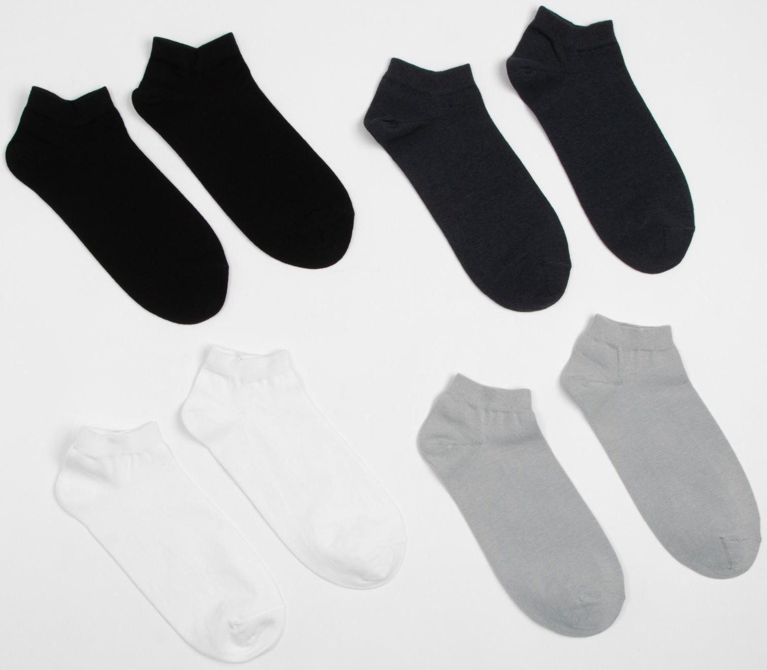 Набор носков мужских укороченных MINAKU 4 пары, размер 40-41 (27 см)