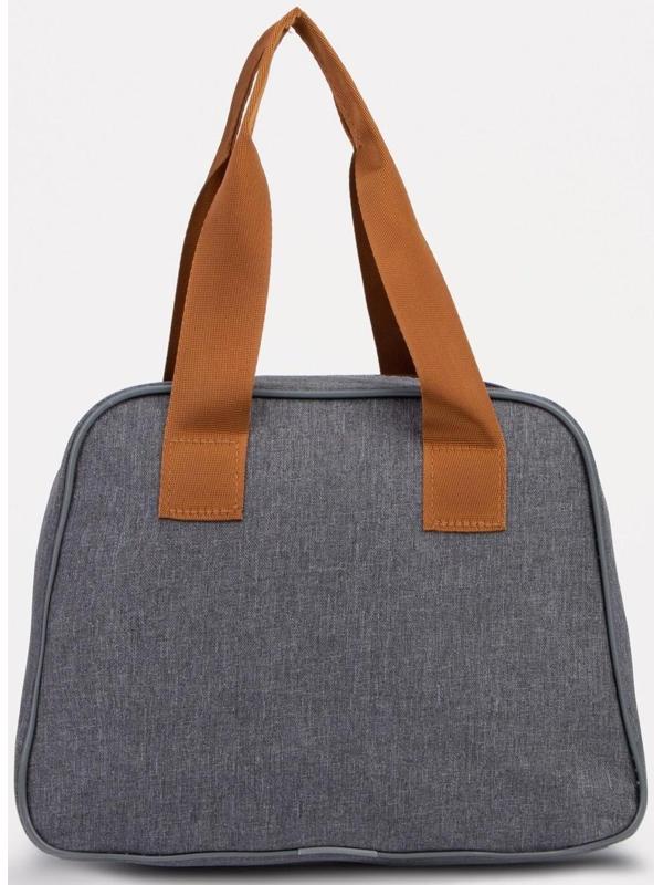 Термосумка на молнии 7 л, цвет серый