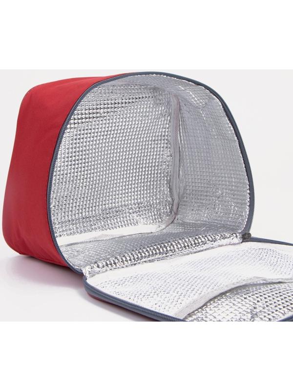 Термосумка на молнии 7 л, цвет красный