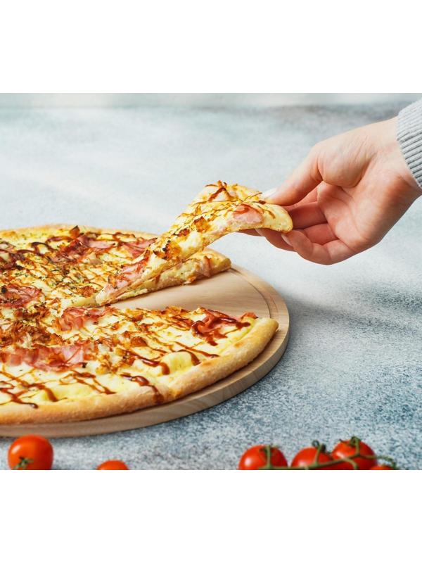 Доска разделочная «Дубрава», d=30 см, дуб