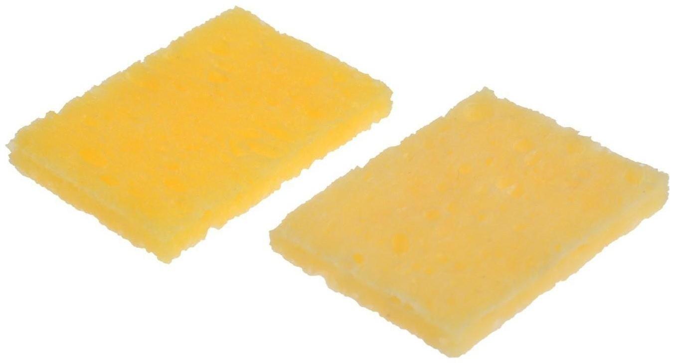 Губки для очистки жала паяльников ТУНДРА, 50 х 35 мм, 10 шт.