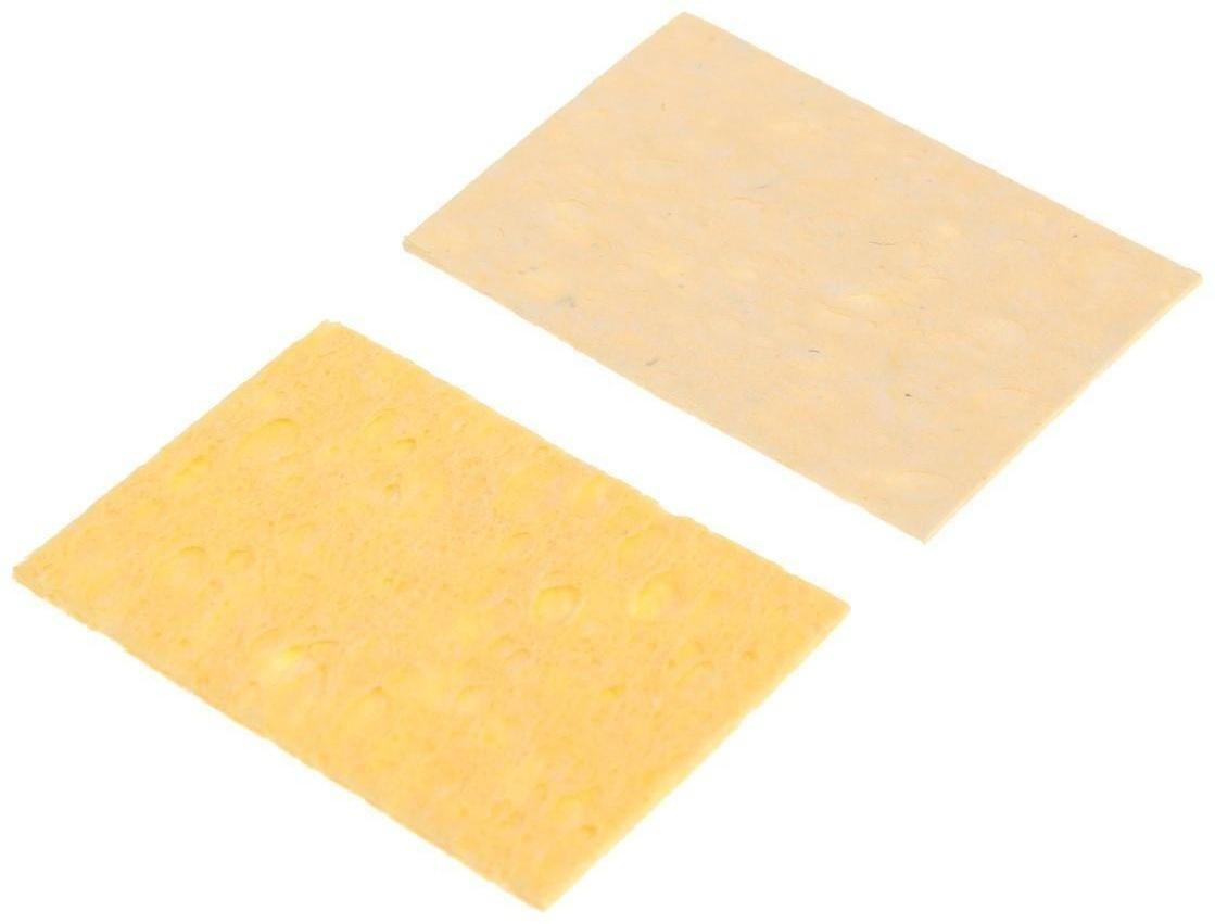 Губки для очистки жала паяльников ТУНДРА, 50 х 35 мм, 10 шт.