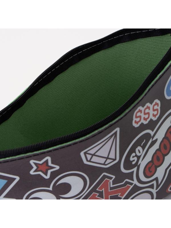 Косметичка на молнии, цвет чёрный