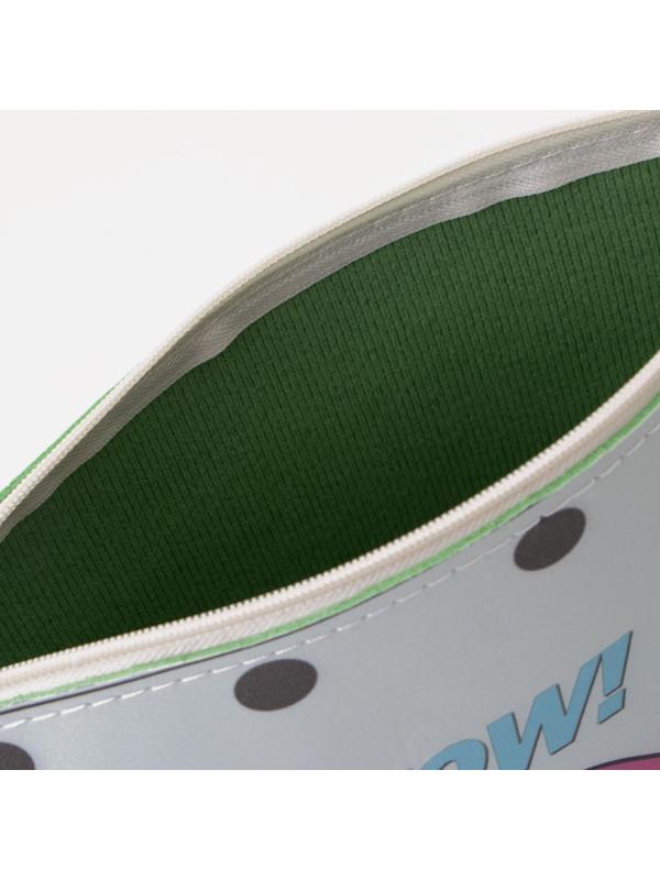 Косметичка на молнии, цвет голубой