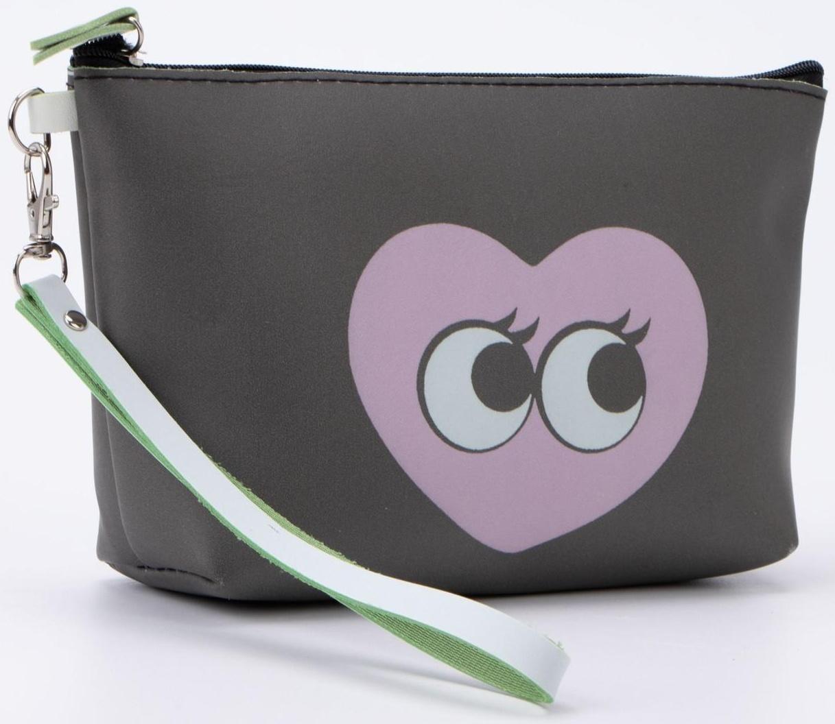 Косметичка на молнии, цвет чёрный