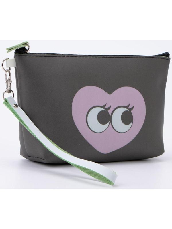 Косметичка на молнии, цвет чёрный