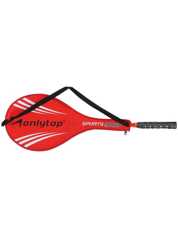 Ракетка для бадминтона ONLYTOP, алюминиевая, в чехле цвета микс
