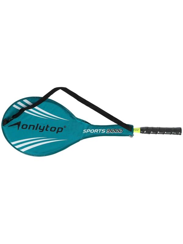 Ракетка для бадминтона ONLYTOP, алюминиевая, в чехле цвета микс