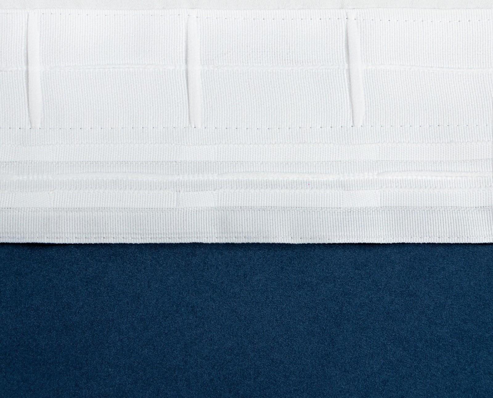 Штора портьерная Этель 145*265 см, цв.темно-синий, пл. 240 г/м2, 100 п/э