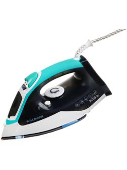 Утюг WILLMARK SI-2280CS, 2200 Вт, керамическая подошва, 250 мл, серо-зеленый