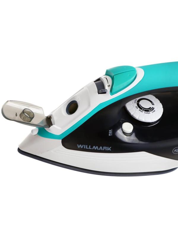 Утюг WILLMARK SI-2280CS, 2200 Вт, керамическая подошва, 250 мл, серо-зеленый