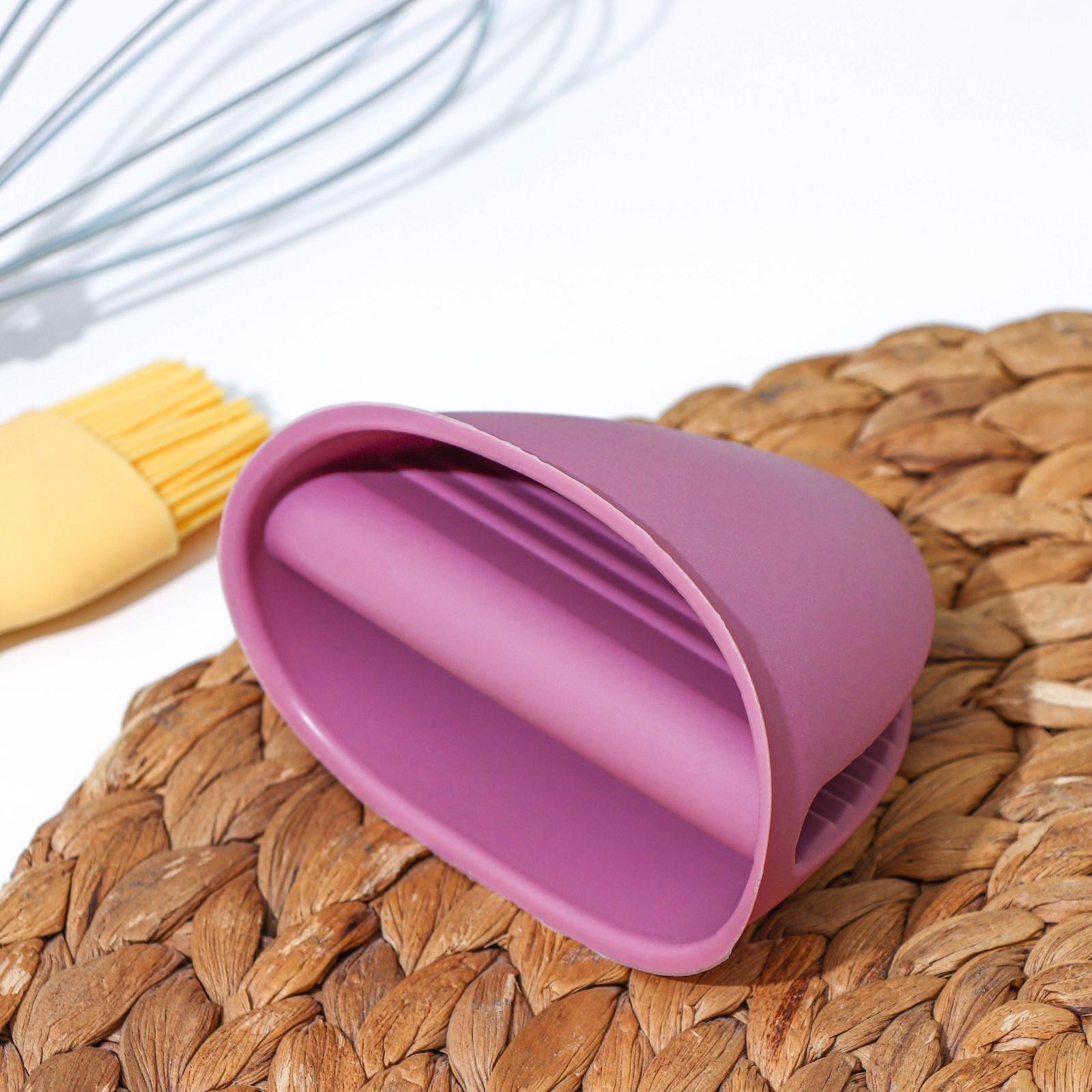 Прихватка для горячего «Сирень», 10,8×7,6×7 см, цвет сиреневый