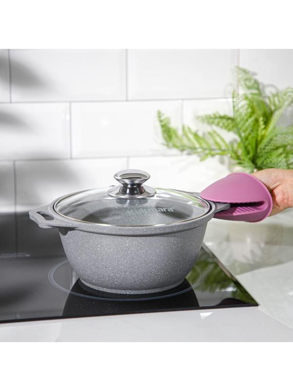 Прихватка для горячего «Сирень», 10,8×7,6×7 см, цвет сиреневый