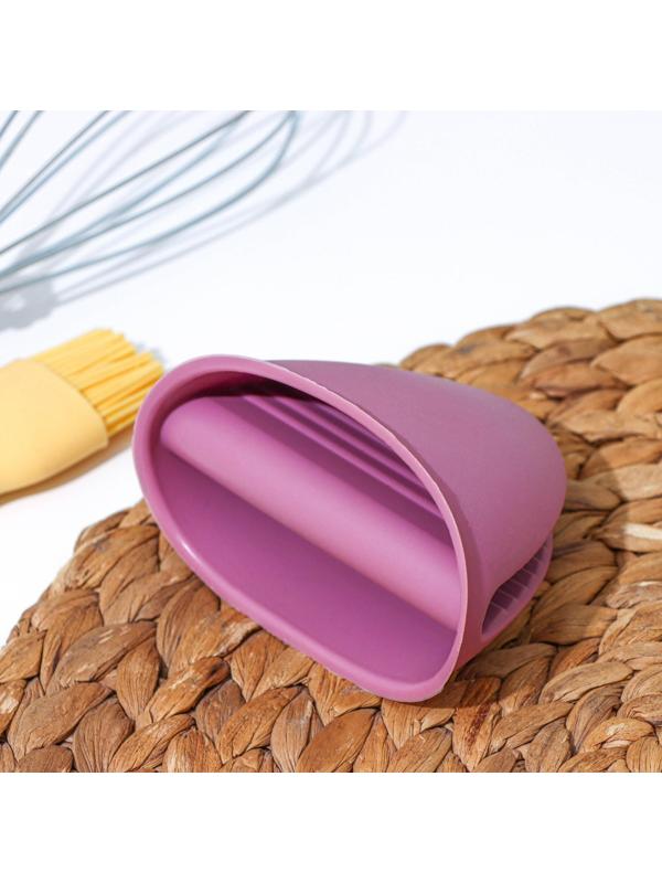 Прихватка для горячего «Сирень», 10,8×7,6×7 см, цвет сиреневый