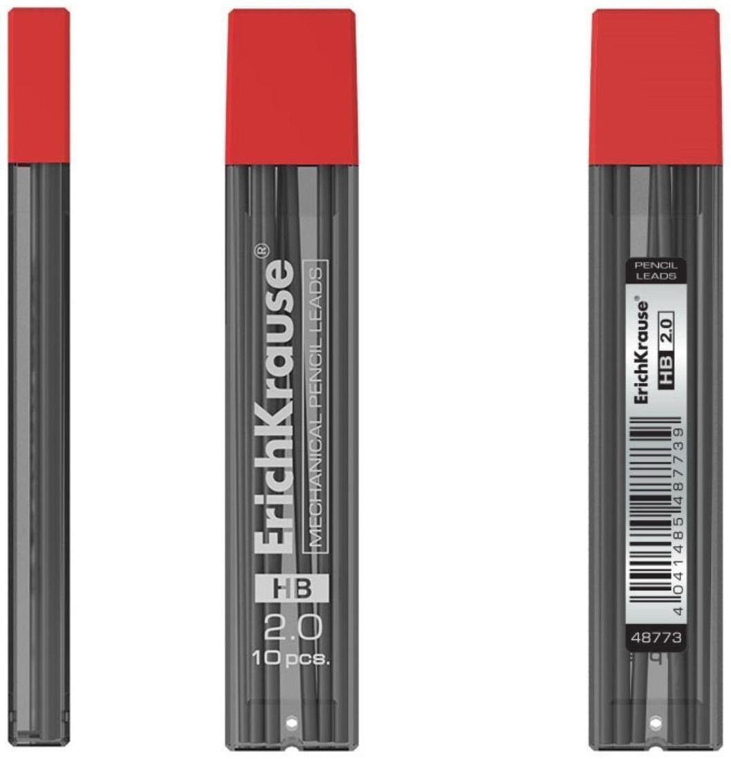 Грифели для механических карандашей HB, 2.0 мм, ErichKrause