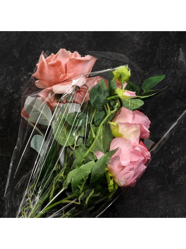 Пакет для цветов, конус, 12+45*60см, прозрачный