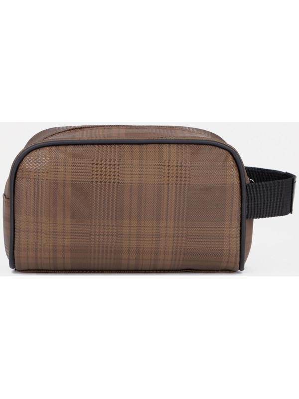 Косметичка на молнии, цвет коричневый