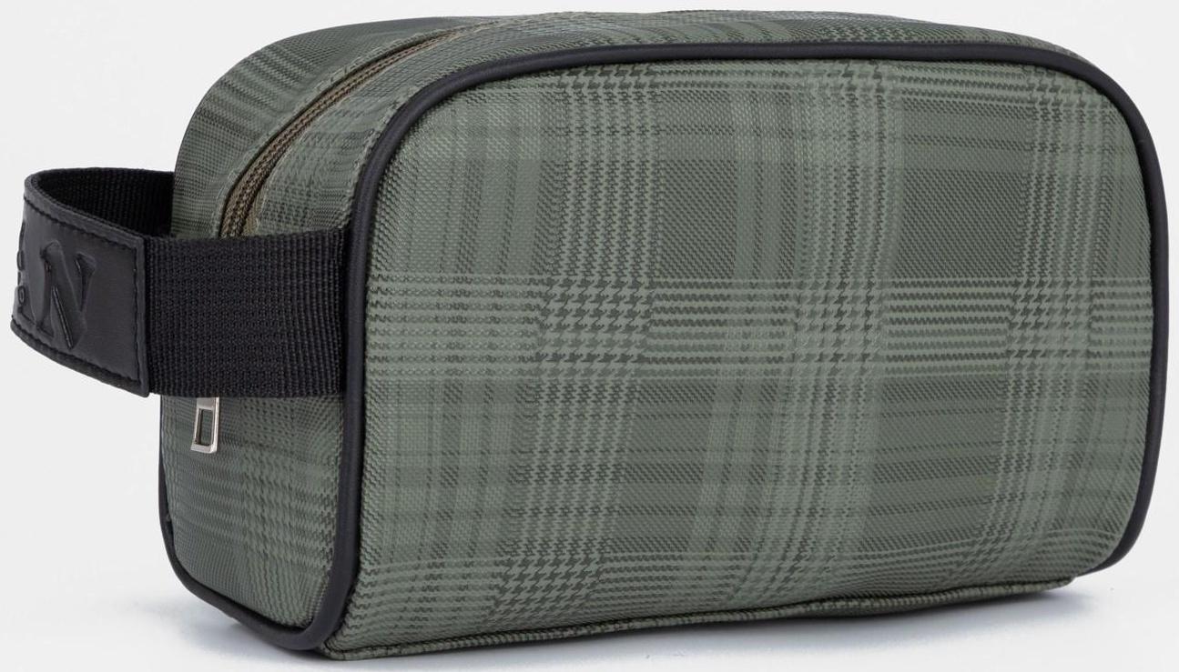 Косметичка на молнии, цвет зелёный