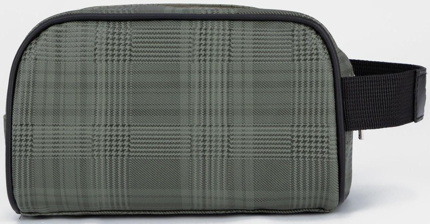 Косметичка на молнии, цвет зелёный