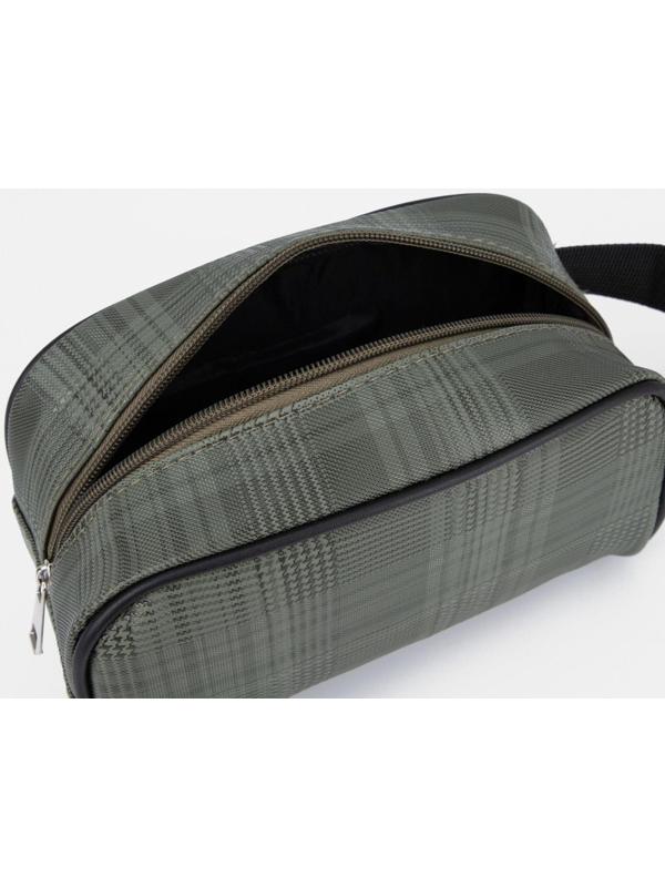 Косметичка на молнии, цвет зелёный