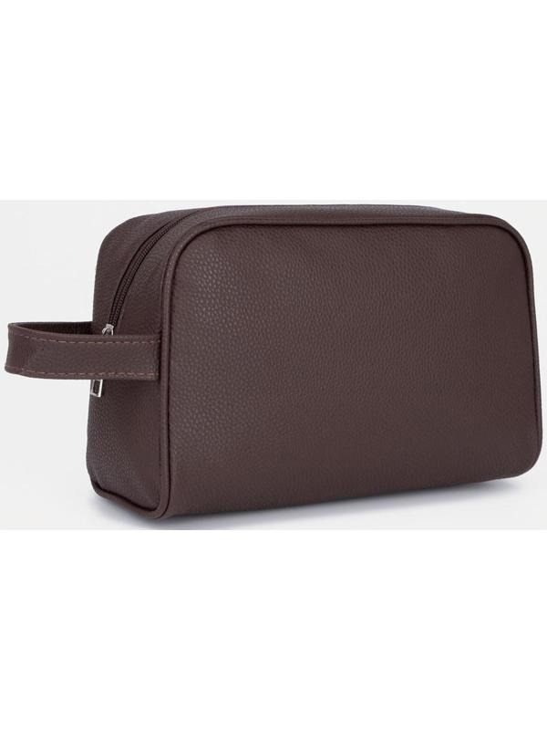 Косметичка на молнии, цвет коричневый