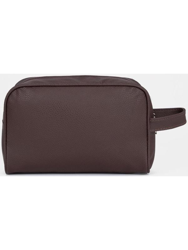 Косметичка на молнии, цвет коричневый