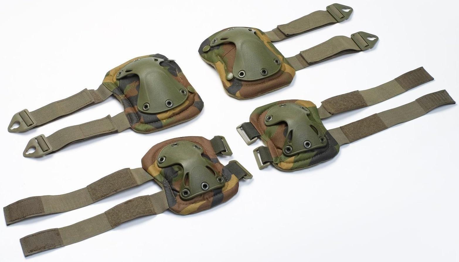 Набор наколенники 17 х 20 см и налокотники 14 х 17.5 см, хаки
