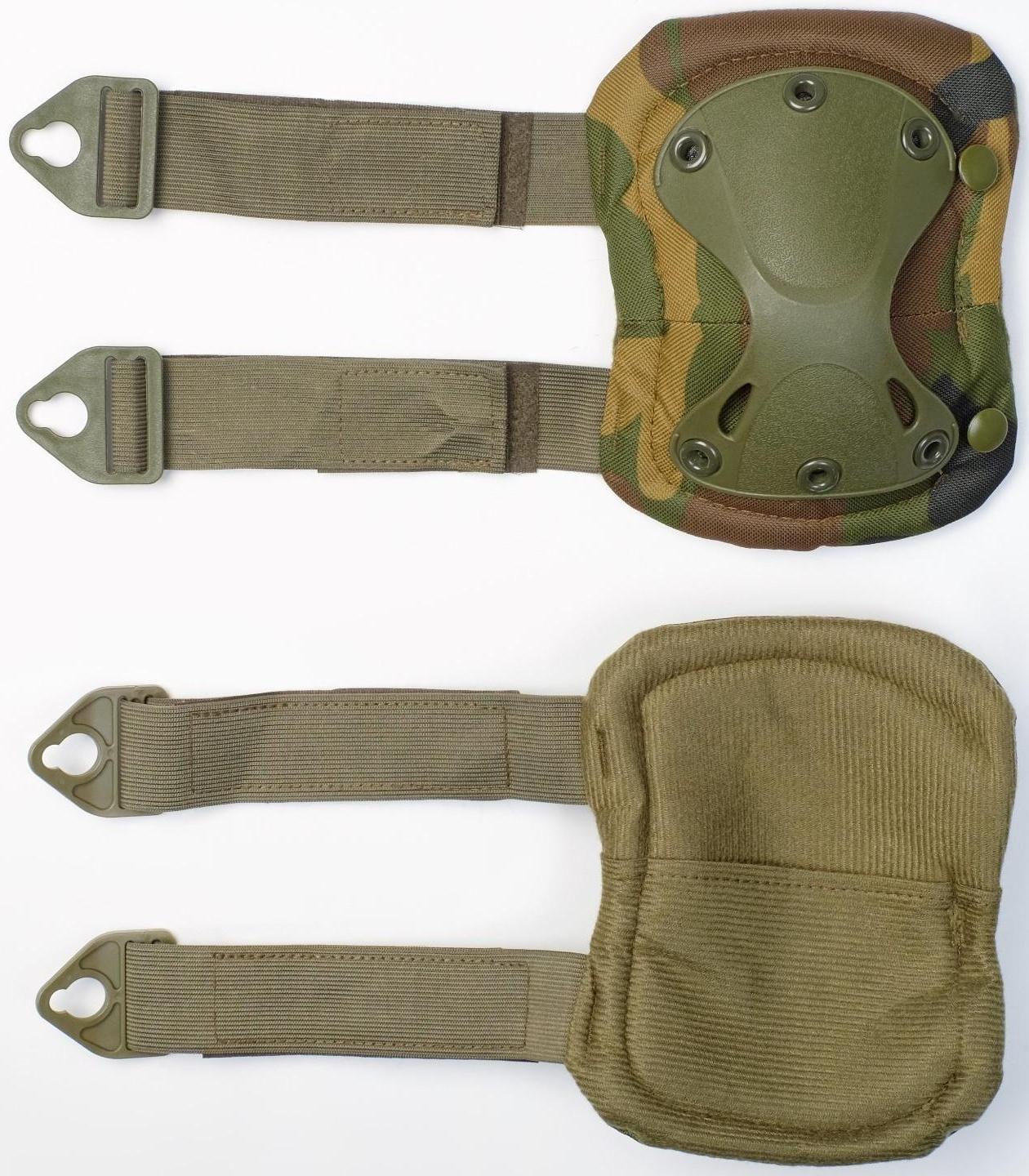 Набор наколенники 17 х 20 см и налокотники 14 х 17.5 см, хаки