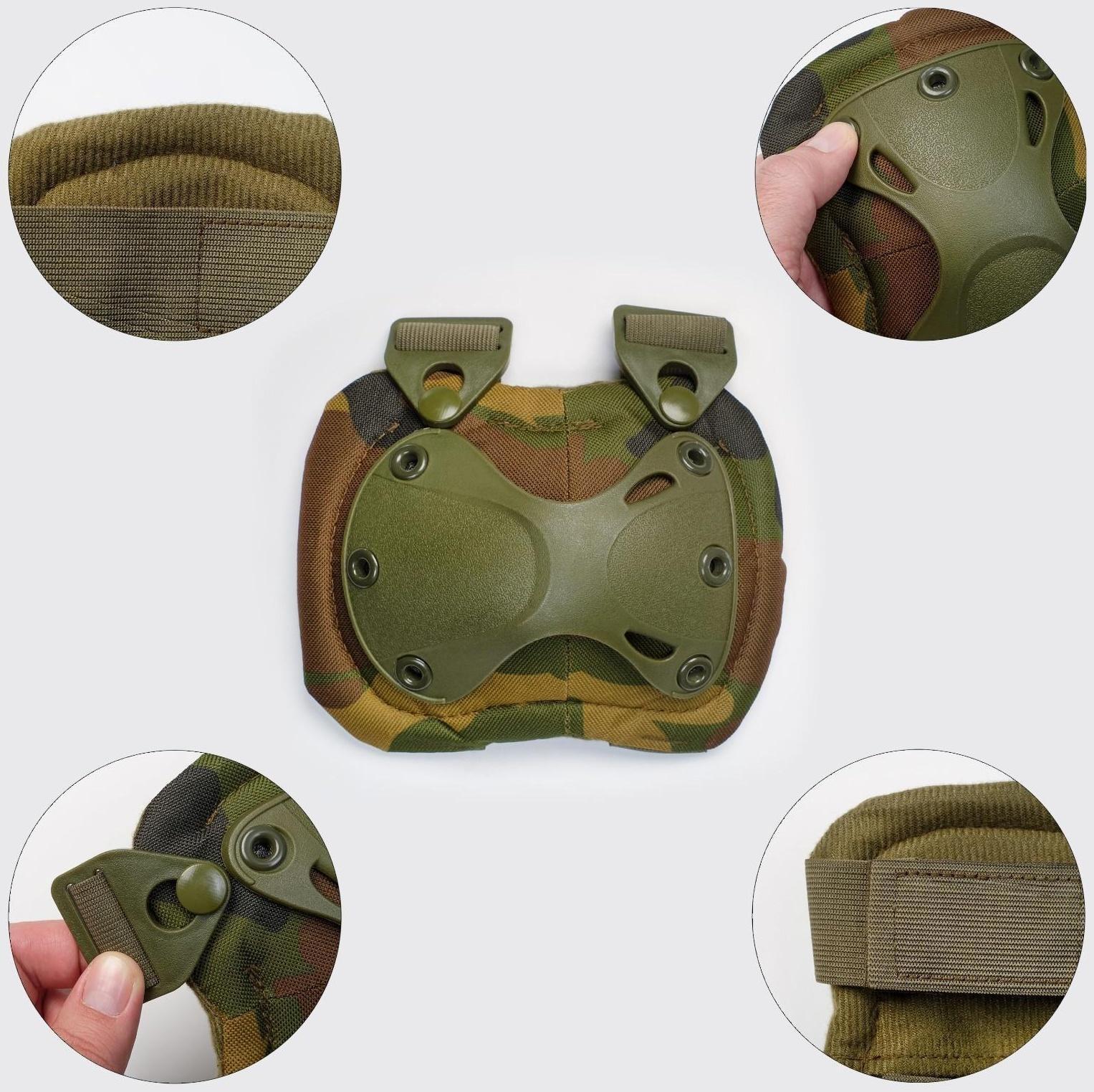 Набор наколенники 17 х 20 см и налокотники 14 х 17.5 см, хаки