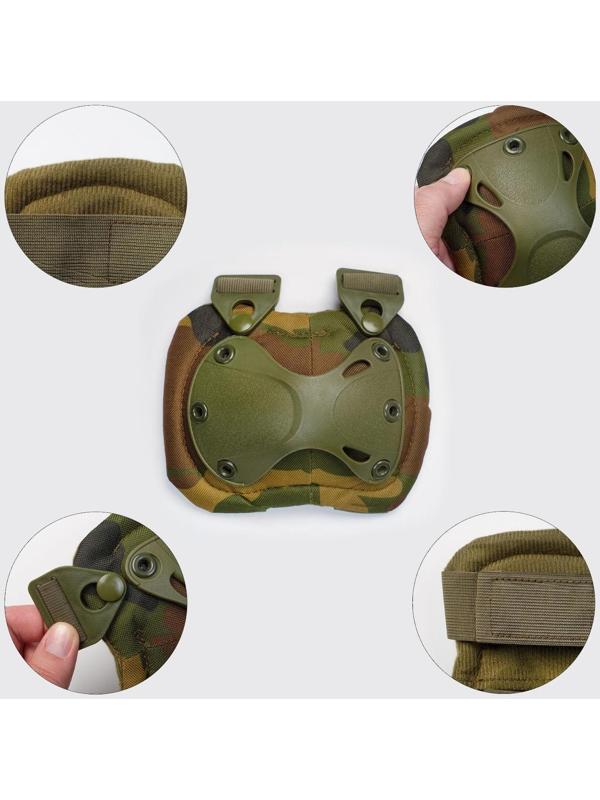 Набор наколенники 17 х 20 см и налокотники 14 х 17.5 см, хаки