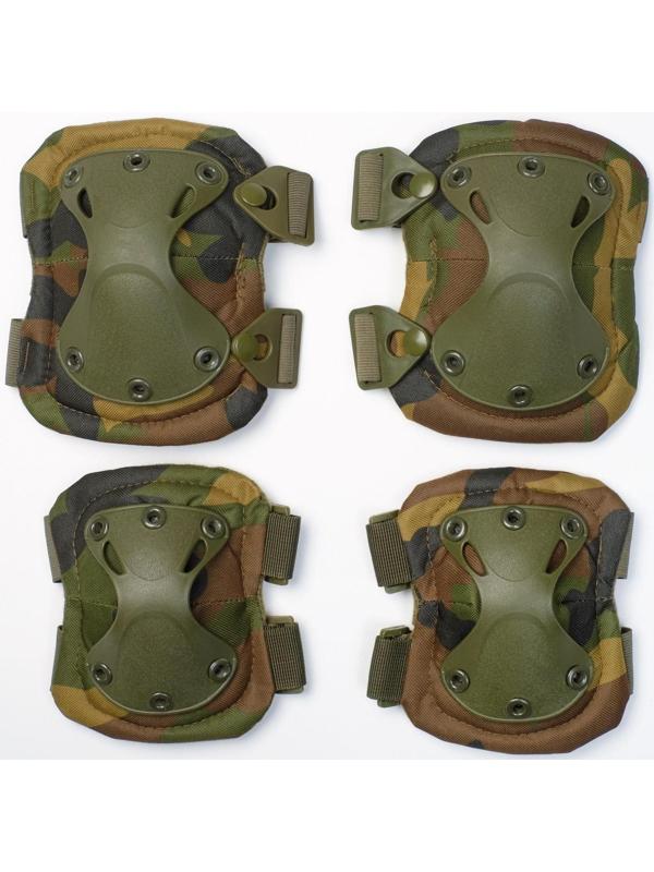 Набор наколенники 17 х 20 см и налокотники 14 х 17.5 см, хаки