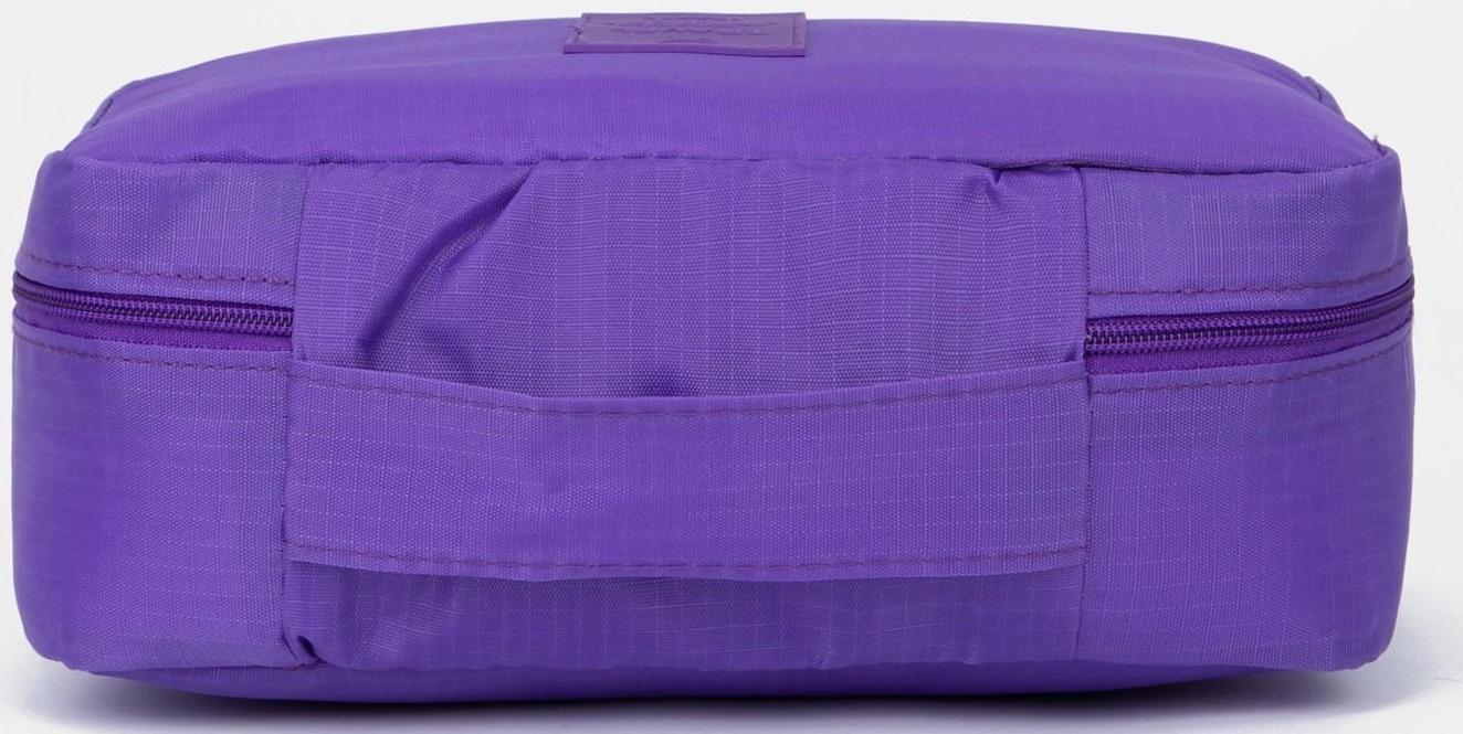 Косметичка на молнии, цвет сиреневый