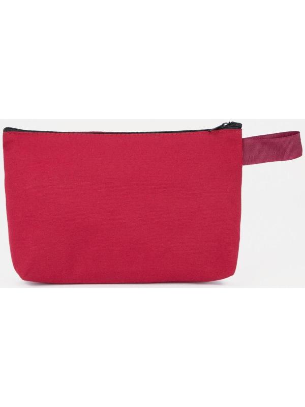 Косметичка на молнии, цвет бордовый
