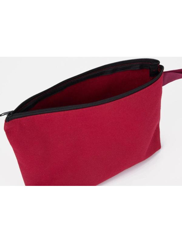 Косметичка на молнии, цвет бордовый