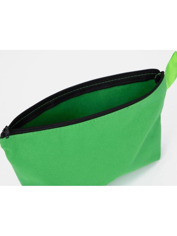 Косметичка на молнии, цвет зелёный