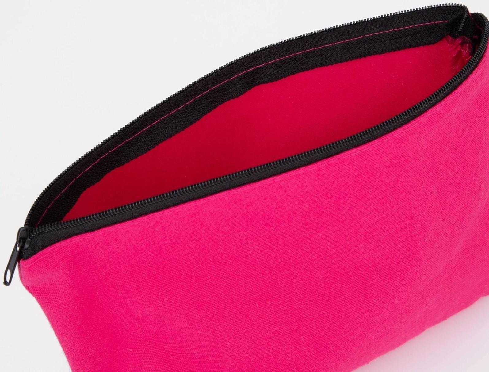 Косметичка на молнии, цвет розовый
