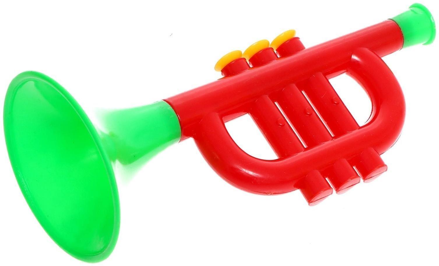 Игрушка музыкальная «Труба», цвета МИКС